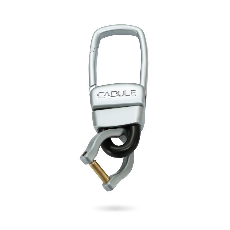 Cabron Universal Zinc Alloy Keychain with Small Horseshoe Buckle, Ideal for All Key Bags