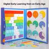1/2 Sets Magnetic Fraction Demonstration Book Percentage Decimal Fraction Learning Magnetic Tiles Circles Educational Fraction Puzzle Teaching