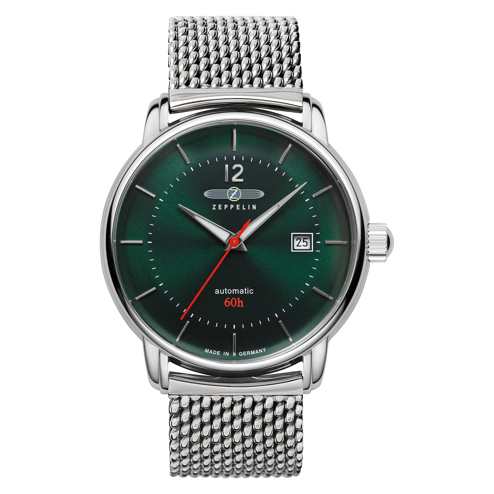 

Повсякденний годинник LZ120 Bordency Silver [Zeppelin] 8160-M4 Men s [Item] темно-зелений колір