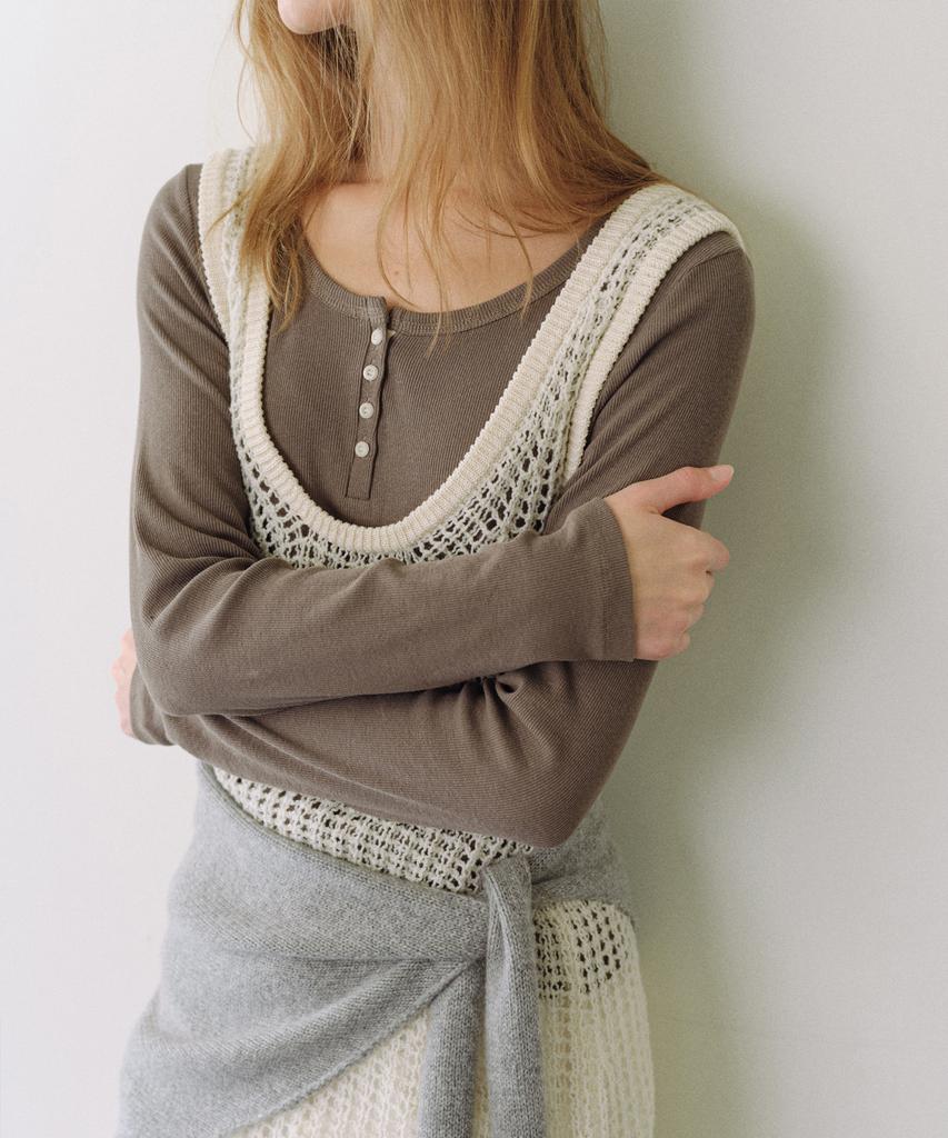 Yulago Deep Knit Long Dress