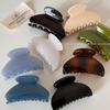 Clips Mic Strălucitor în Formă de Evantai cu Gheare: Accesoriu de Păr Retro Elegant Rechin
