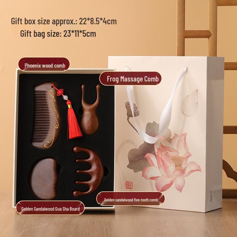 Sandalwood Comb Gift Set