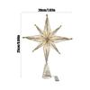 3D LED Light Up Christmas Tree Topper Star Shape Xmas Tree Decoration for Indoor Outdoor Home Garden Wedding Party Garden