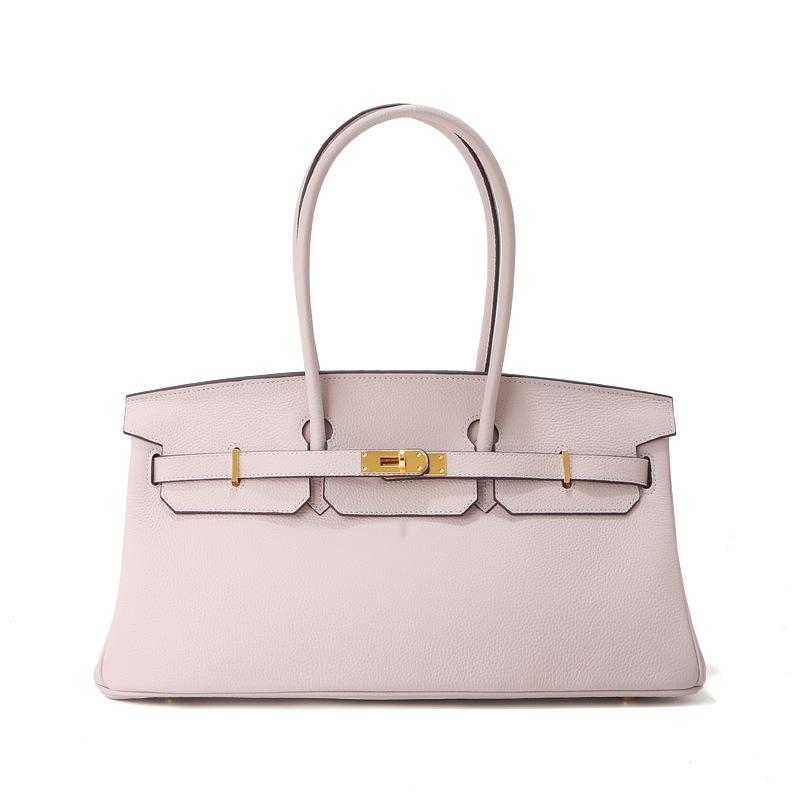 

Слой Коровья Кожа Платиновая Сумка Натуральная Кожа Женская Сумка Большая Вместимость Мягкая Сумка Женская Высококачественная Косая Перекидная Сумка На Одно Плечо Сумка-Мессенджер 40CM