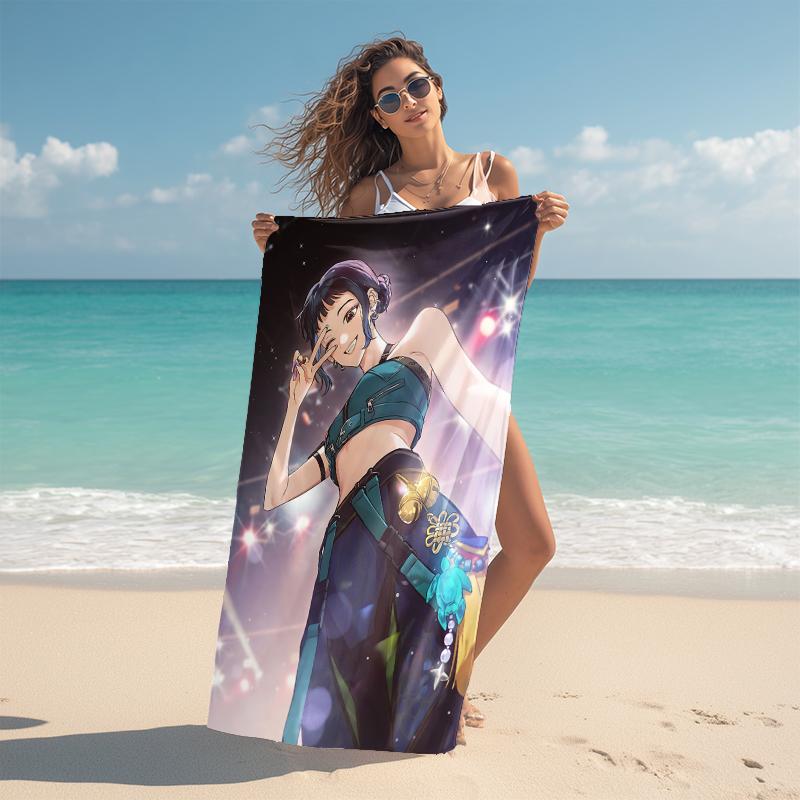 1Pc Purple Embrace Beach Towel Microfiber Beach Towel Thin Absorbent For Beach Swimming Yoga Bath Sports 0917203