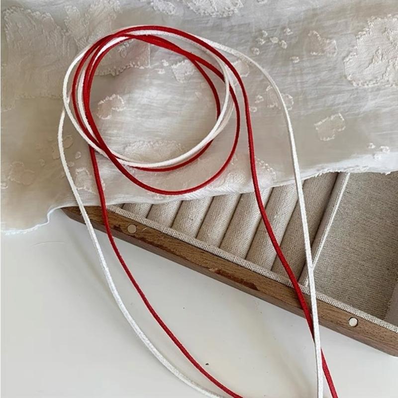 Elegant Long Tie Choker Necklace Stylish Neck Chain with Bowknot Pendant Accessory for Fashionable Women Ladies