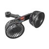 Car Seat Back Cooling Fan USB Charge Dual Head Fan 360 Degree Rotation Auto Headrest Ventilation Fan Neck Cooler Car Interior