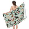Süßer Dackel Hund Strandtuch Schnelltrocknend Kawaii Welpe Haustier Badetuch Sandfest Schwimmbad Handtücher für Reise Camping Yoga Sport