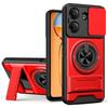KEYSION Magnetic Phone Case for Redmi 13C Slide Camera Protection Upright Kickstand Shockproof Back Cover for Xiaomi POCO C65