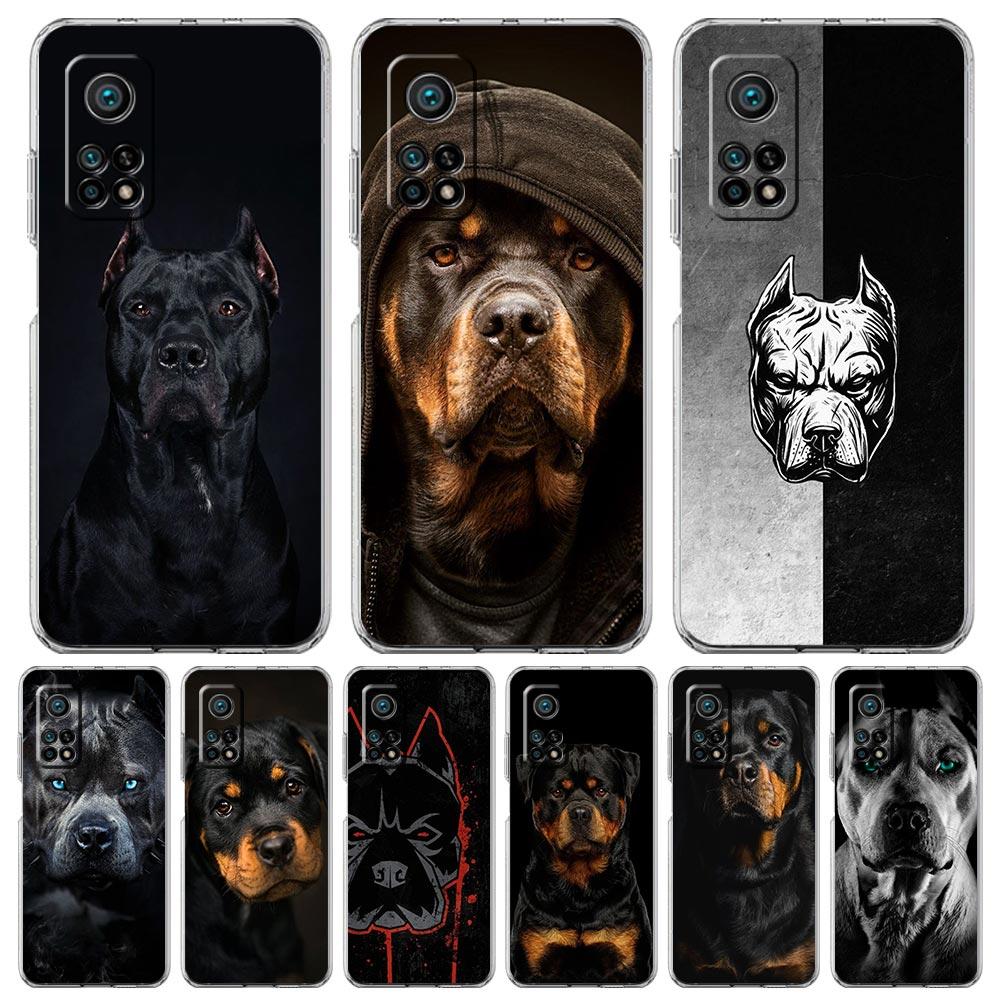 

Rottweiler Dog Phone Case For Xiaomi Mi 12T 10 12 Lite 11 Ultra 11X 11T Pro 11i Poco X4 X3 NFC F3 M3 M4 5G Soft Clear Cover