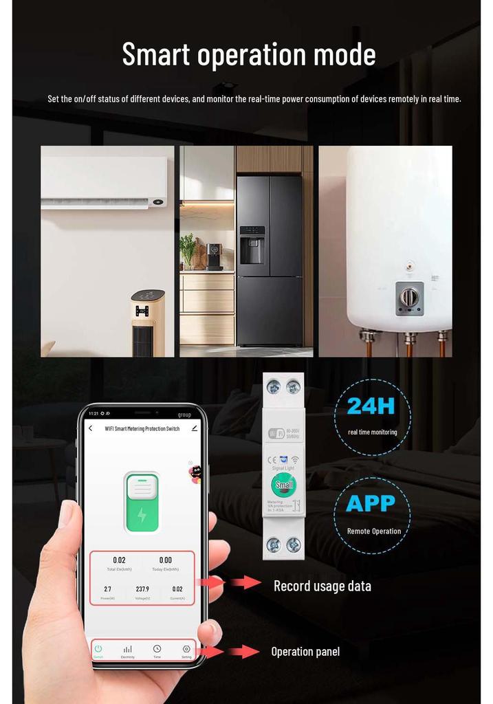 Tuya Smart WiFi Circuit Breaker with Remote & Voice Control