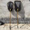 Heavy-Duty Telescopic Aluminum Fish Landing Net with Rubber Coated Mesh for Grass Carp & Sturgeon
