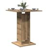 Vidaxl Bistro Table, Artisan Oak, 60X60X75Cm, Wood-Based Material