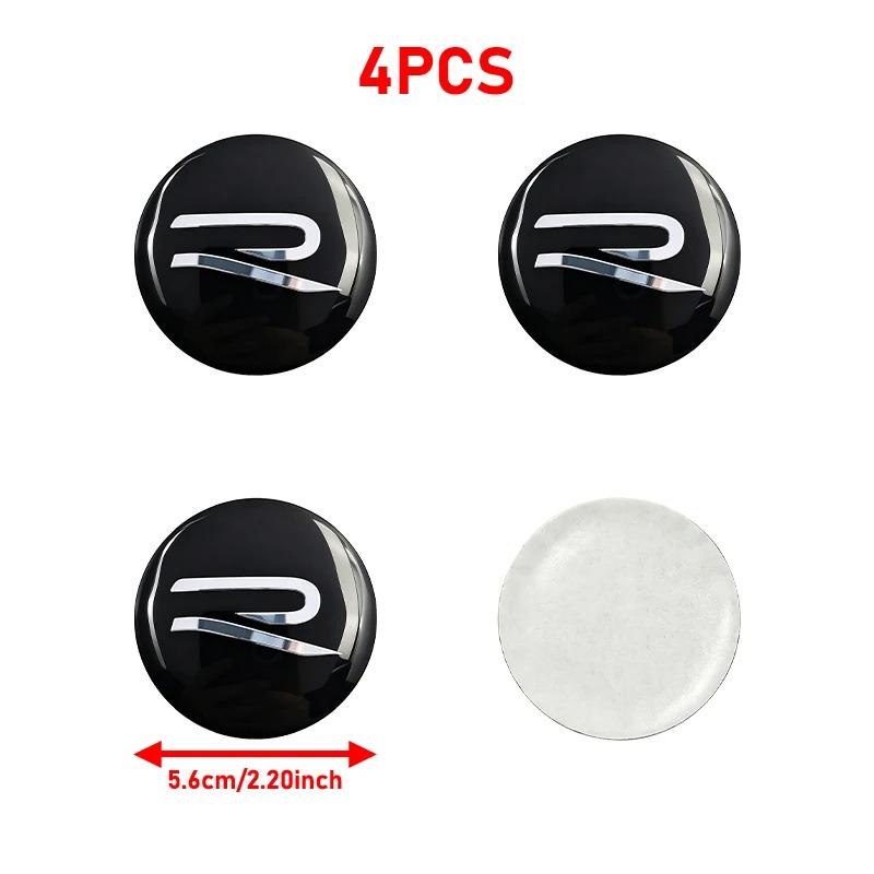 2026 New 4Pc 56mm 60mm 65mm Car Logo Wheel Center Hub Caps Badge Sticker Emblem Decals For VW GTI Golf 6 Polo R-Line CC Passat Tiguan B7PC7