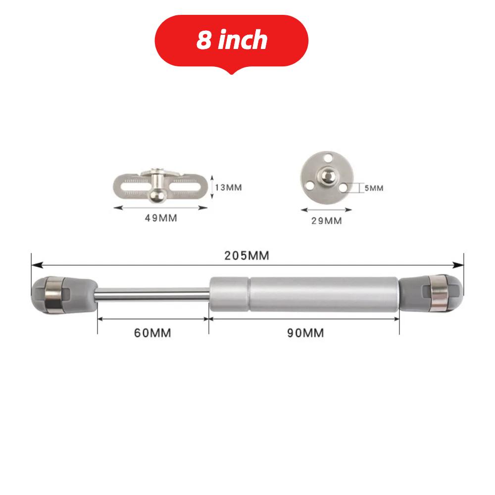 6/8inch Gas Springs 100N Gas Struts Lift Supports Shocks Soft Close Hinges Furniture Cabinet Door Lid Stay for Storage Box Strut