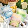 Fotoalbum Kartenalbum Premium PP Scrapbook Organizer mit Ölgemälde Blumen-Einband