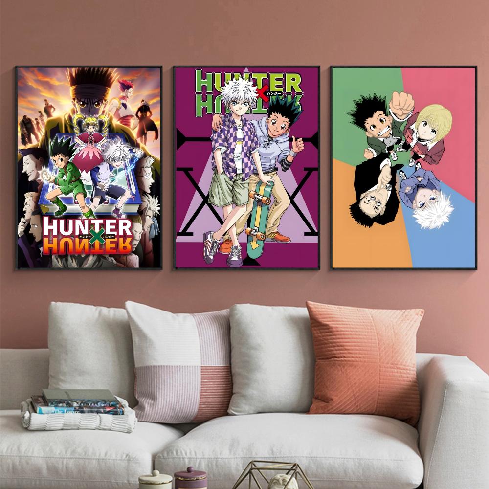Stylish Hhunterxhunterful Poster Waterproof Self-Stick | Durable Decor | Ideal For Bedroom, Kitchen & Entryway