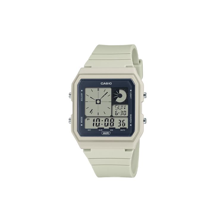 Casio Life Waterproof Quartz Movement Resin Strap Watch Unisex Watches Gray LF-20W-8AJF Gray Strap