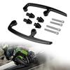 CNC Aluminum Motorcycle Passenger Rear Grab Bar Seat Rail Kit for 650 17-18 Black