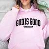Retro Christian Sweatshirt,God Is Good All The Time Hoodies,Christian Christmas Sportwear,Faith Fleeece Sweatshirt For Women Top
