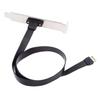 cablecc 20Gbps USB Front Panel Header IDC to Female Extension Cable with Panel Mount Screws 3.2 20-Pin Type-E USB-C Type-C
