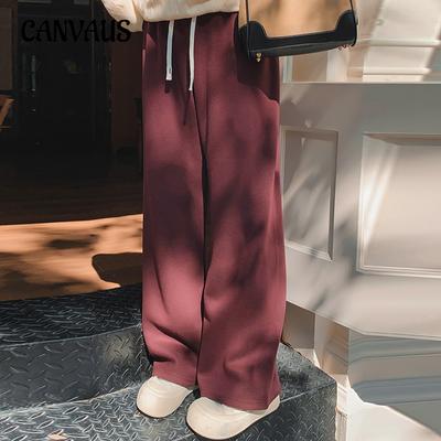 Gerade Hosen für Damen in Übergröße, hohe Taille, Freizeithosen, Herbst und Winter, Hose mit weitem Bein