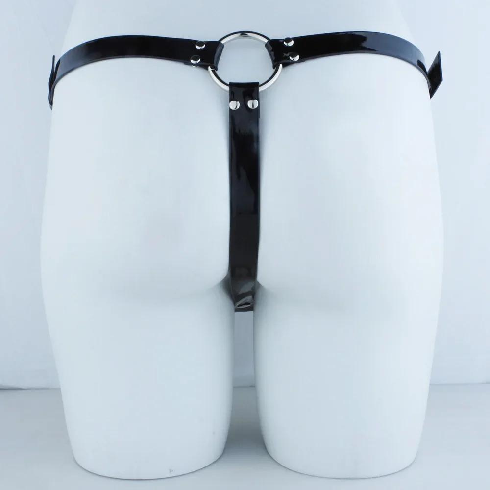 2024 New Upgraded Adjustable Wear PU Belt Chastity Lock Device Accessories Cock Cage Bondage Sexy Toys For Men Gay Adult Product