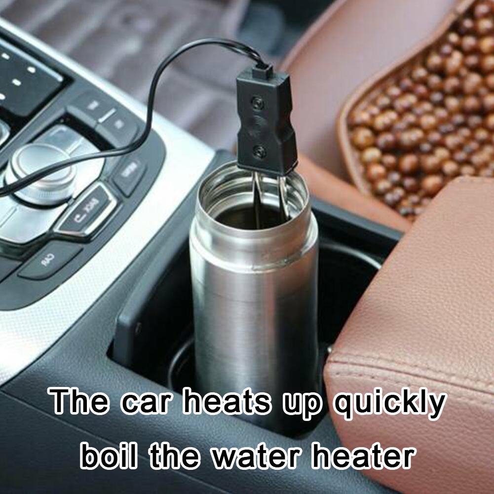 12V 24V Portable Electric Car Immersion Water Heater For Travel Camping Picnic Mini Boiler Hot Water Coffee Immersion Travel