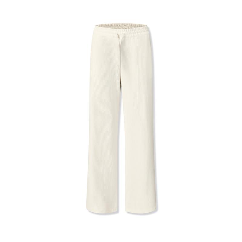 Fila Tennis Simple Classic Retro Comfortable Loose Knit Sports Pants Women Bottoms A11W543604F-WT