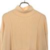 CURRENTAGE Long Sleeve Wool Blend Knit Long Dress Beige Women Used
