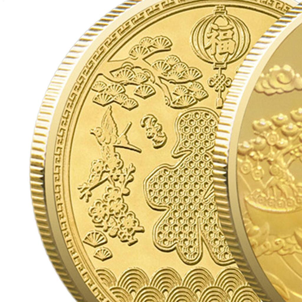 2026 Year Of The Horse Coin Gold Traditional Success Collectibles Chinese Horse Mascot Ornament for Cars Bags Shop Window School