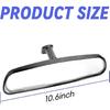 10.6 ” Rear View Mirror Universal Fit Type, Compatible With Wrangler Kia Optima Soul Nissan Rogue Altima Corolla F150 Focus Civic Accord And More
