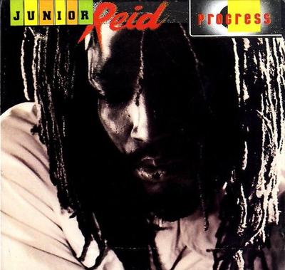 LP Record JUNIOR REID - Progress NONE J.R. Production 1992 Jamaica Reggae, Ska & Dub Used