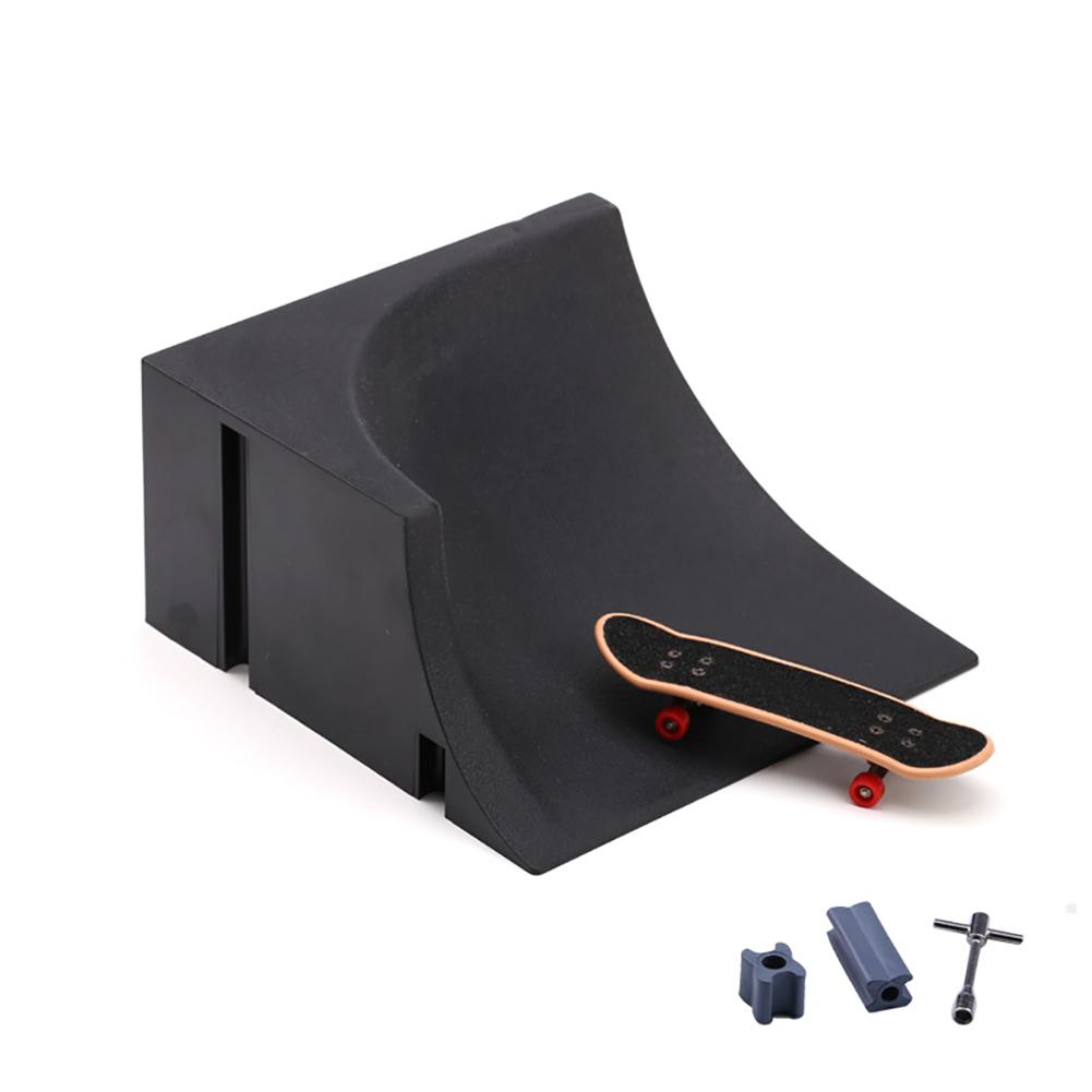 Mini Skatepark Ramp Multi-terrain Cool Finger Skateboard Park Set Obstacle Portable Practice Set Professional Fun Game Kid Toys for Boys Teens