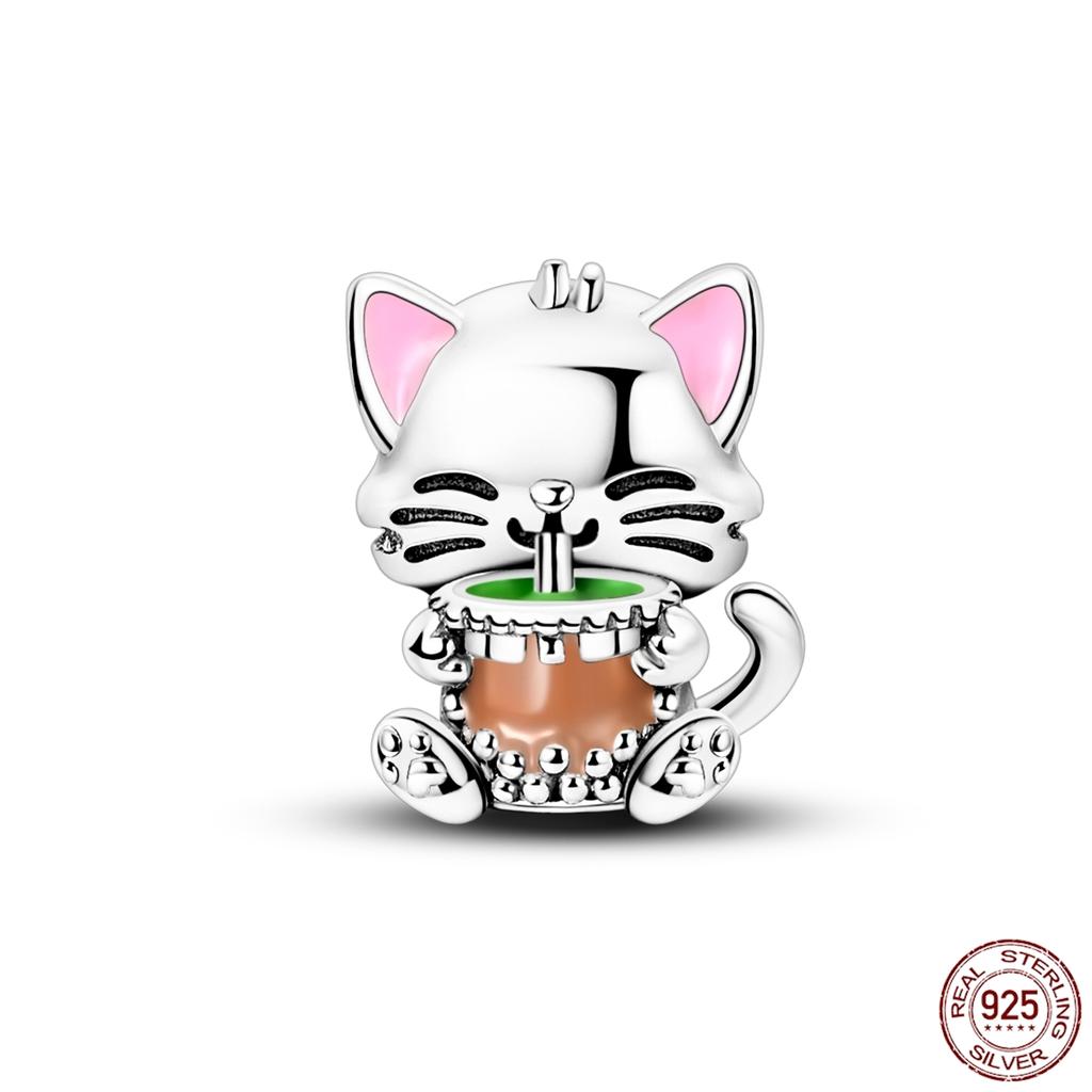 Copper Elephant Gathering Panda Pendant Charms Beads Fitoriginal Bracelet Diy Birthday Jewelry Gifts For Women