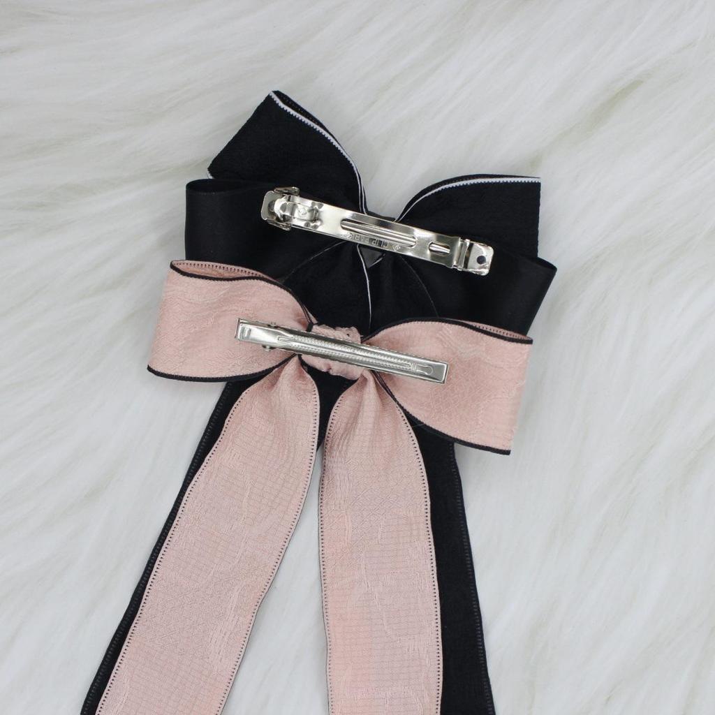 Korean Style Bow Hair Clip - Simple & Sweet Women's Ribbon Accessory