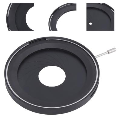 Electronic Components Microscope Accessory SK60 Aperture Diaphragm Manual Adjustable Microscope Lens Optical Diaphragm 4-60mm