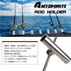AMYSPORTS Glamp Stainless Steel Boat Rod Holder Fishing Pipe Boat Rod Holder Boat Fishing Rod Holder Rod Stand Trolling Handrail 4 Rails