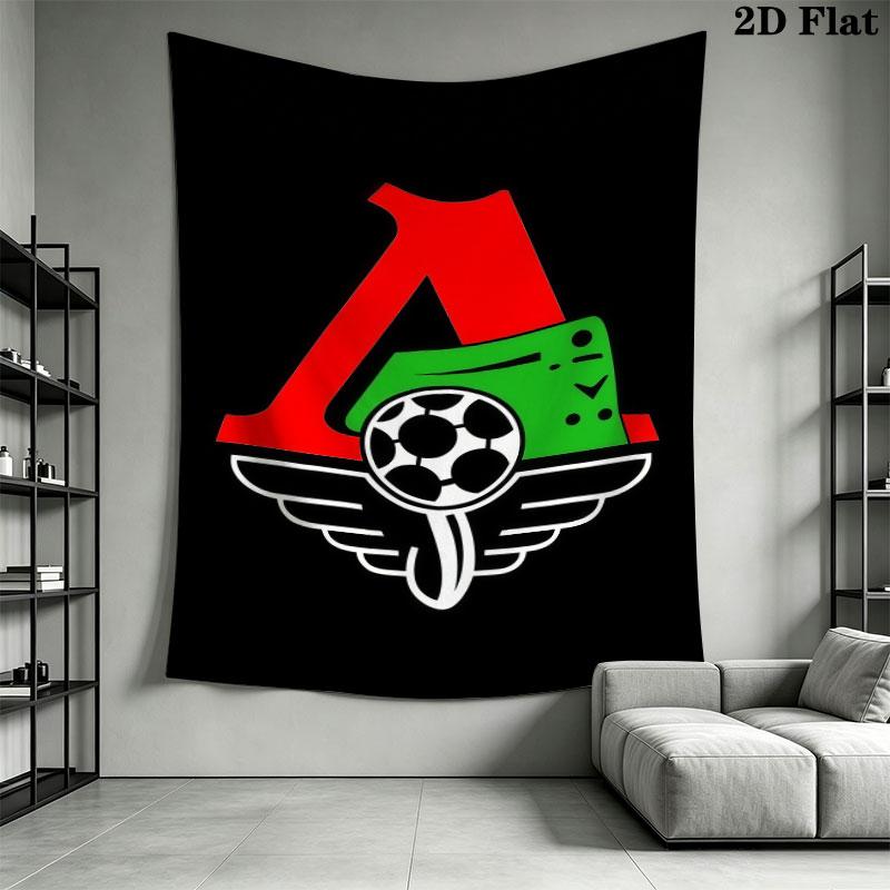 Lokomotiv Moscow Pride Wall Hanging Printed Fabric Blanket Decorative Tapestries for Bedroom Living Room Home Decor