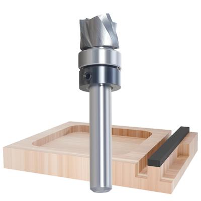 TCT Pattern Bit with Bearing, 3-blade Spiral Bit, Trimmer Bit,