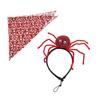 Halloween Pet Costume Dog Cats Neckerchief Cobweb Collar Scarf Pet Birthday Supply Dog Bandana Soft Triangular