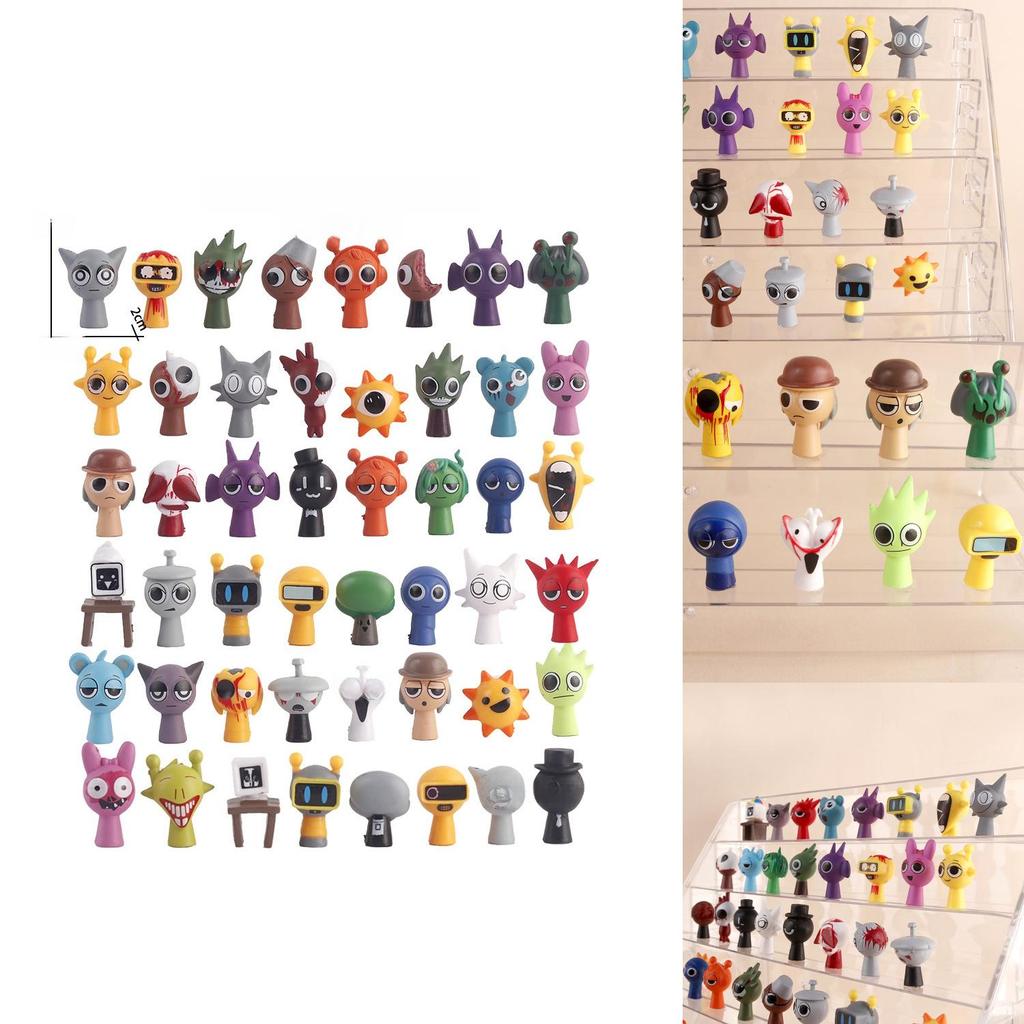 Sprunki Box Tiermodelle PVC Kinder Spielzimmer Dekoration und Sammlerspielzeug