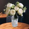 Artificial Roses Silk Flowers Artificial Wedding Bouquet Elegant Fake for Party Office Garden Engagement Decor