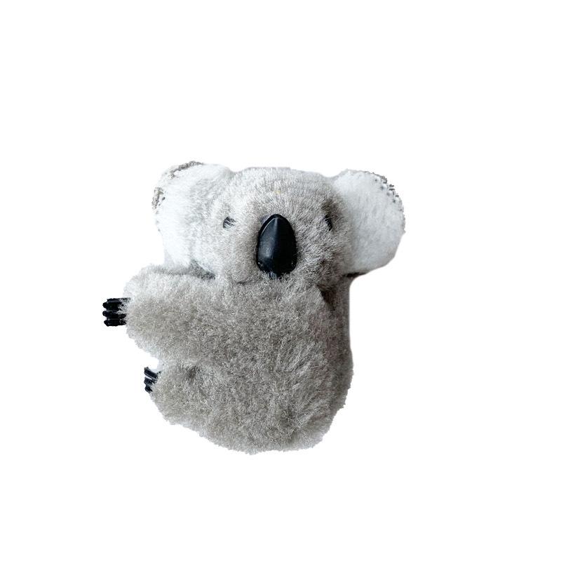 Adorable Koala Plush Hair Clip for Women - Autumn/Winter Hair Accessory