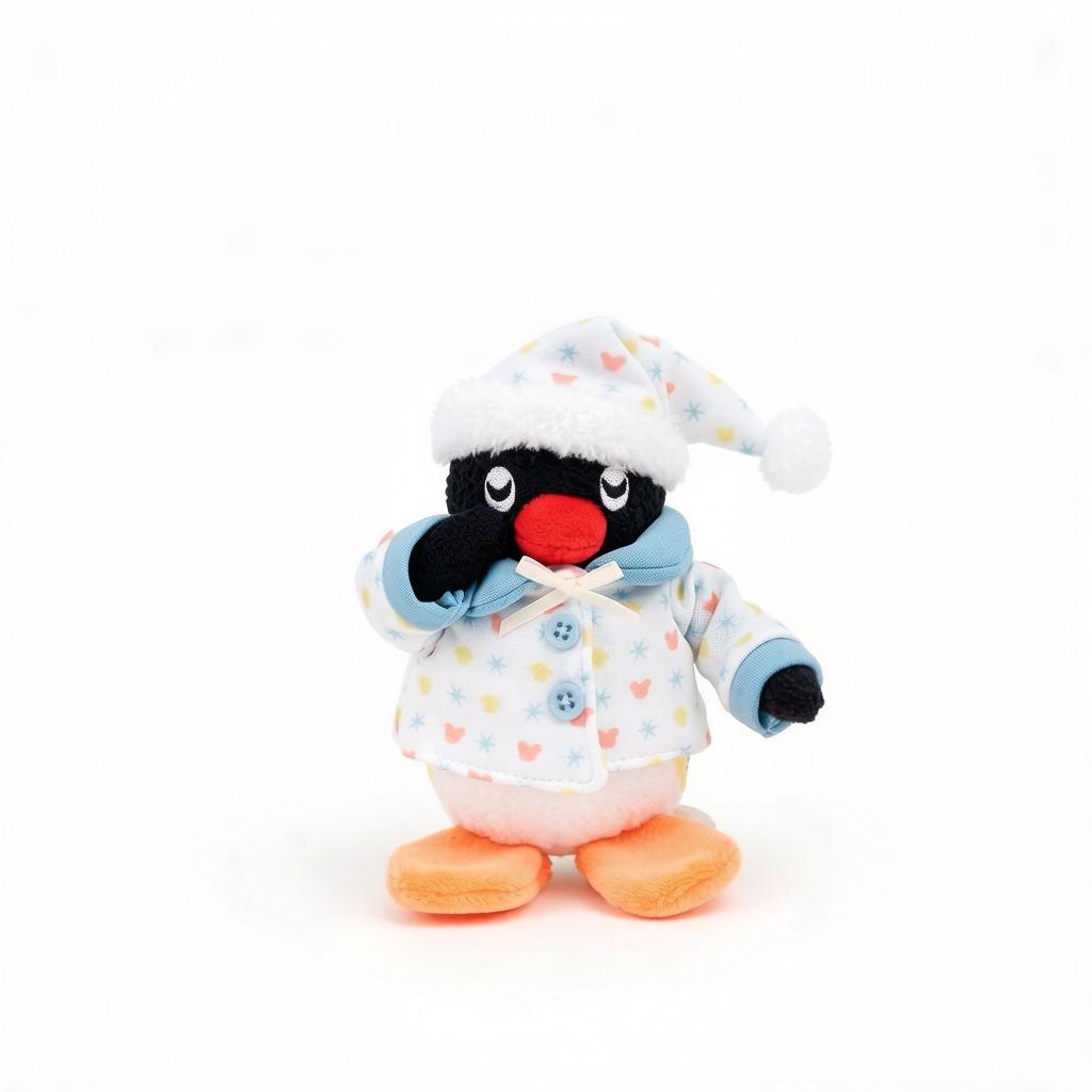 Portachiavi Peluche Pinguino Originale Bambola Ornamento per Zaini