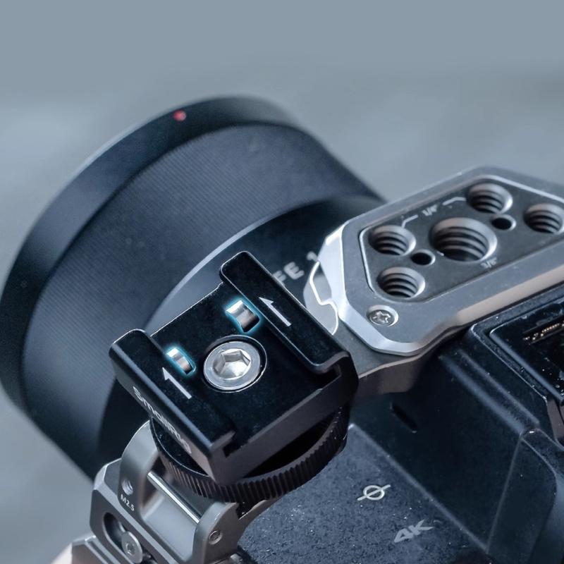 Cold Shoe Microphone Mount Adapter Universal For Video Recording And Live Streaming With Aluminum Alloy Construction