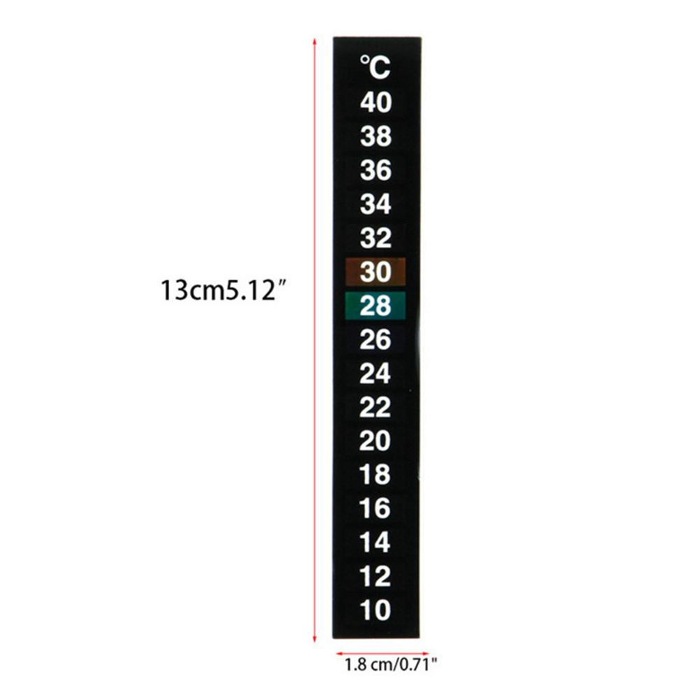 10-40 Celsius Degree Aquarium Thermometer Sticker Adhesive Sticker Aquarium Thermometer Sticker for Fish Tank & Aquarium
