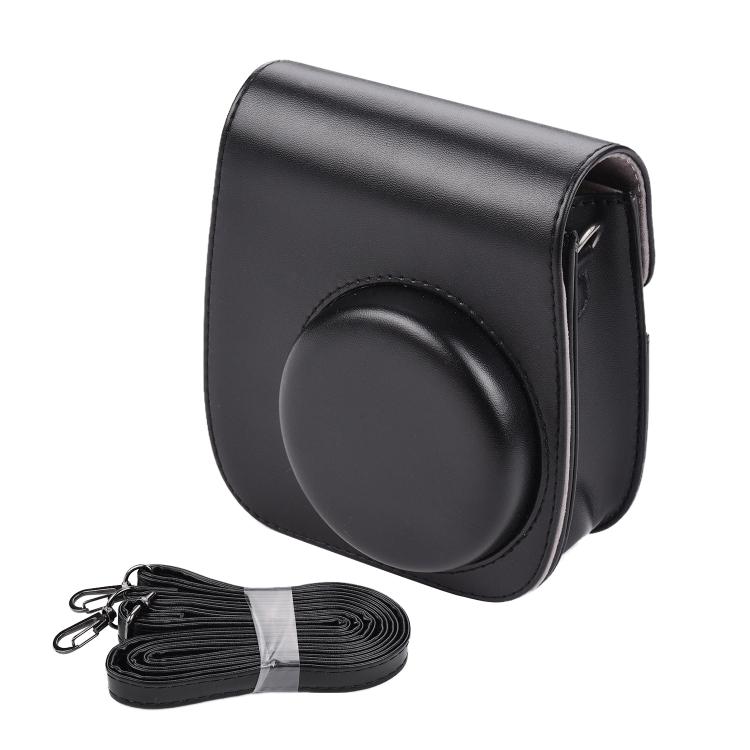 Solid Color Full Body Camera Leather Case Bag with Strap for FUJIFILM Instax Mini 11