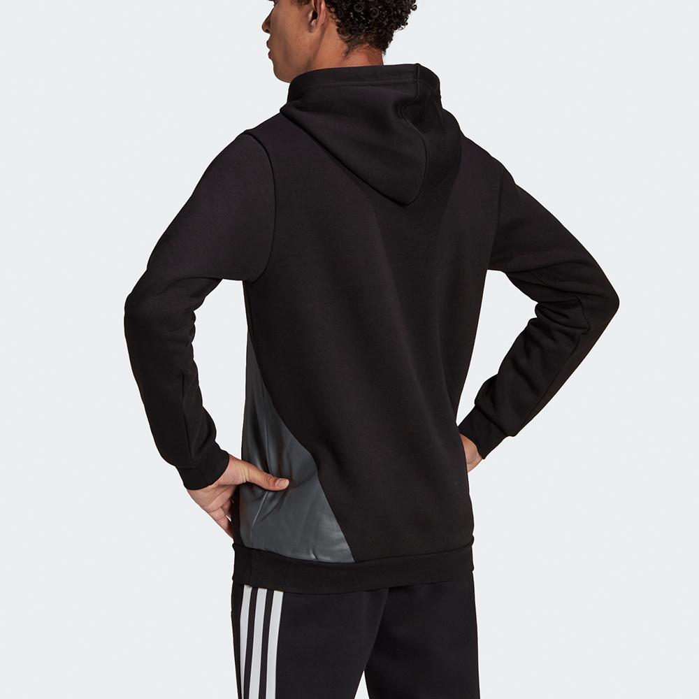 adidas Large Logo Pullover Hoodie Men Hoodies Black HI1180