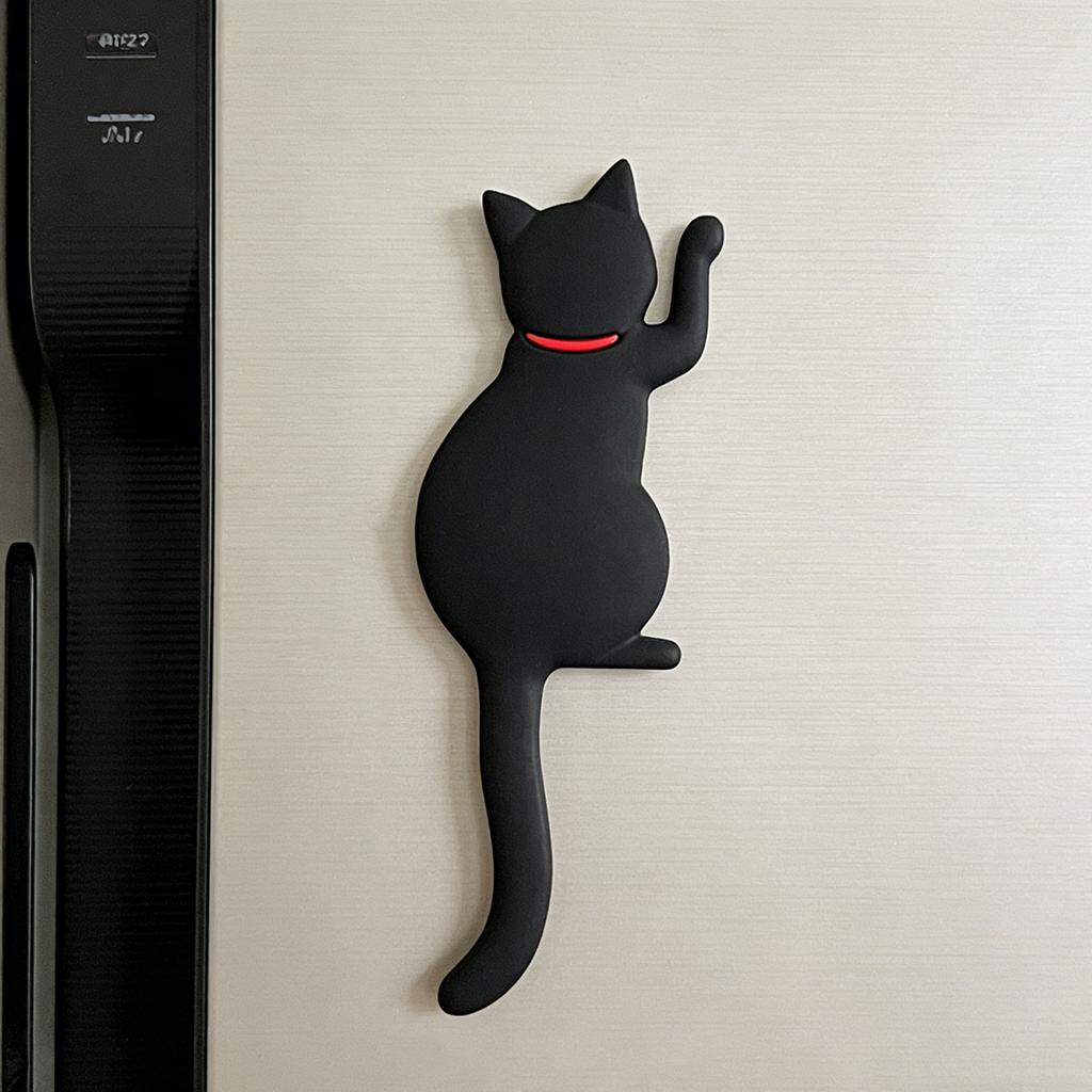 Cat Shaped Magnetic Hook Strong Magnet Key Hanger Japanese Style Decoration For Home Office